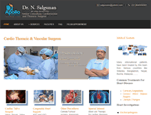 Tablet Screenshot of cardiovascularsurgeon.in